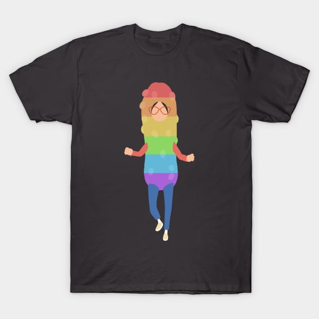 Rainbow Pickle Linda T-Shirt by gray-cat